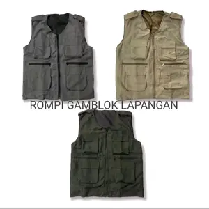 Rompi Tactical / Rompi Lapangan / Rompi Pria / Rompi Wanita / Rompi Kegiatan / Rompi Polos / Rompi Hitam