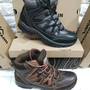 Weidenmann Sepatu Boots Stinger B 01 Hiking Pria Coklat Hitam Original Kualitas Terbaik Ukuran 38-44