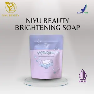 NIYU BEAUTY BRIGHTENING SOAP - Sabun Pemutih | Sabun Murah | Sabun Penccerah Kulit | Glowing | Anti Jerawat | Anti Flek Hitam BPOM Halal 50GR