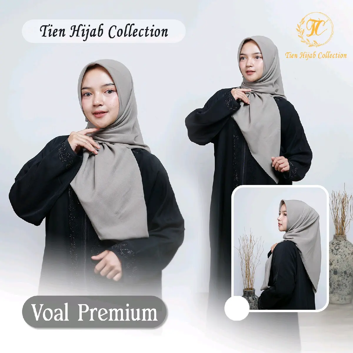TIEN HIJAB - POLOS VOAL PREMIUM
