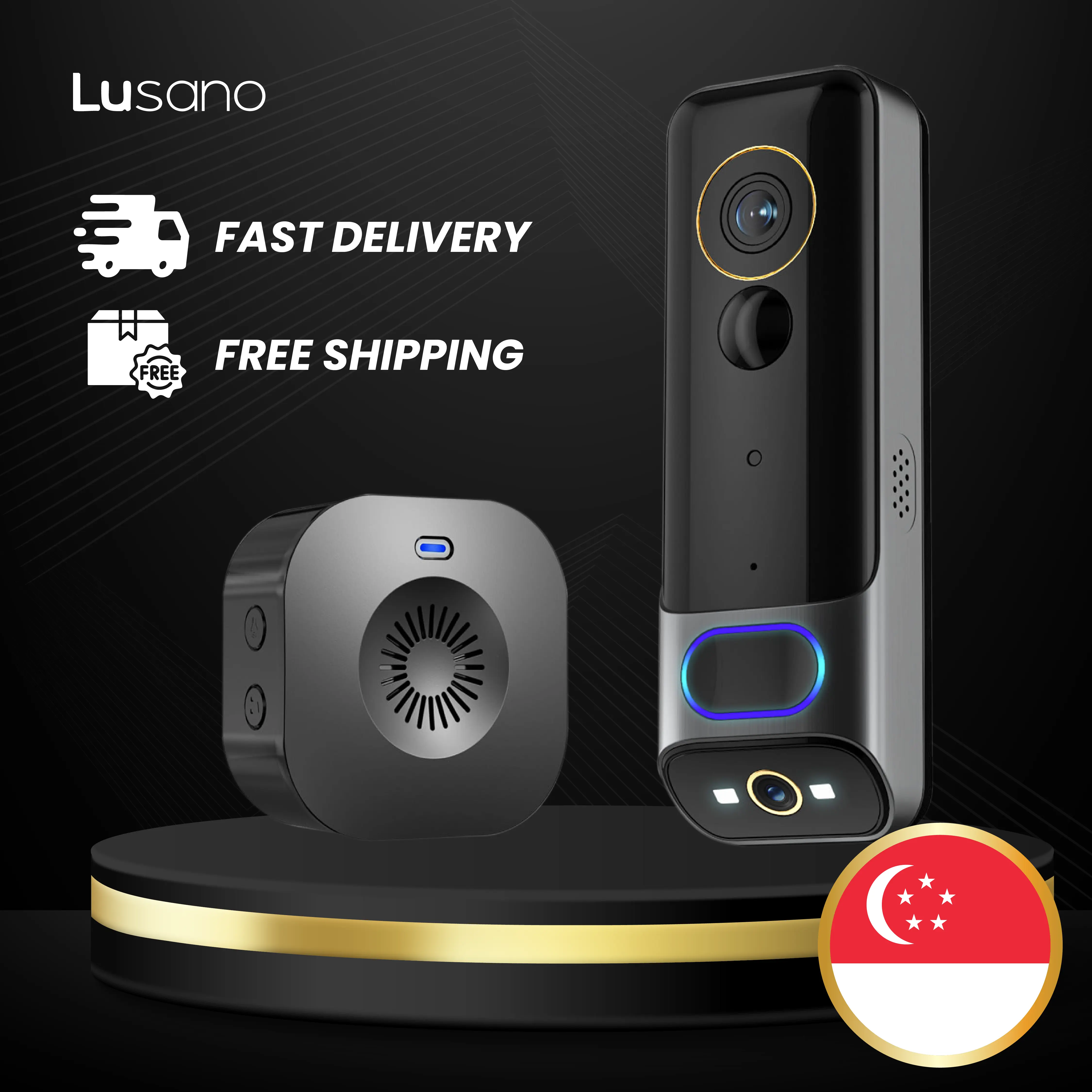 [READY STOCK] Lusano wireless door bell with dual camera