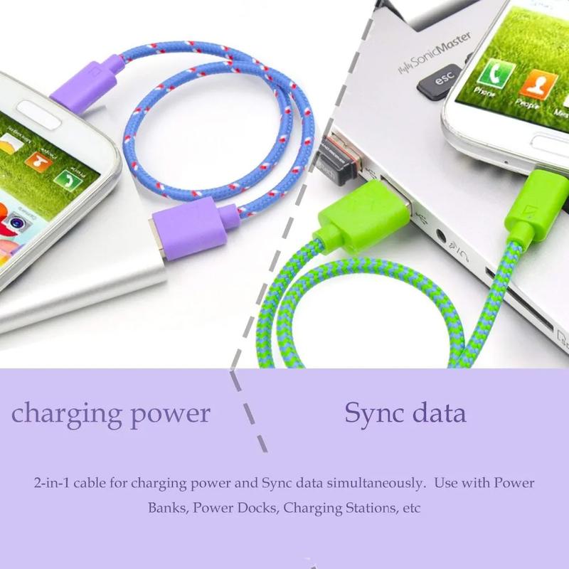 Cáp dữ liệu di động, USB sang Micro, sạc nhanh, chiều dài 1m / 2m / 3m, thích hợp cho Samsung, Huawei, Xiaomi, Redmi, Oppo, Vivo, máy tính bảng Android POCO Phụ Kiện Phone 4