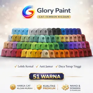 Cat Tembok Premium 1 KG | 51 Warna | Anti Jamur & Tahan Lama | Glory Paint
