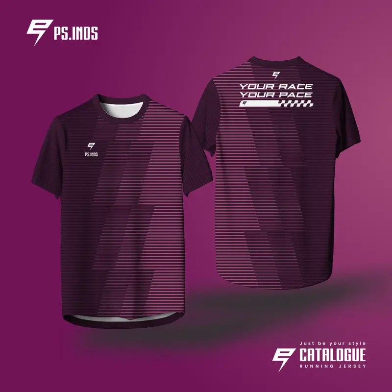Jersey Running Kaos Lari Custom Super Ringan Ringan Unisex Dry Fit FullPrinting Ultra Light Running Cepat Kering Lari Olahraga J9Q4 baju runing 3