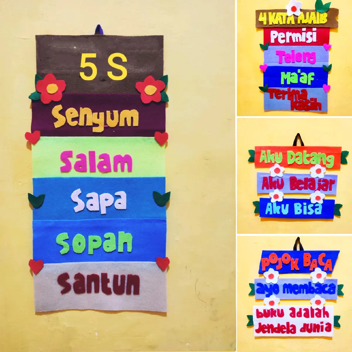 hiasan dinding dekorasi edukasi anak bisa request Dipasang di Dinding Kamar Tidur