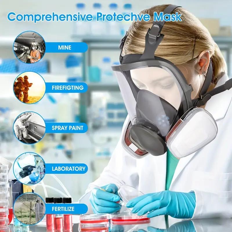Product Introduction of 23 in 1 6800 Full Face Respirator Mask 2097 Filter - Reusable Respirators for Industrial Painting and Spraying with Anti-Fog Protection, Formaldehyde Filter, and Safety Work Features for Enhanced Breathing Comfort 4