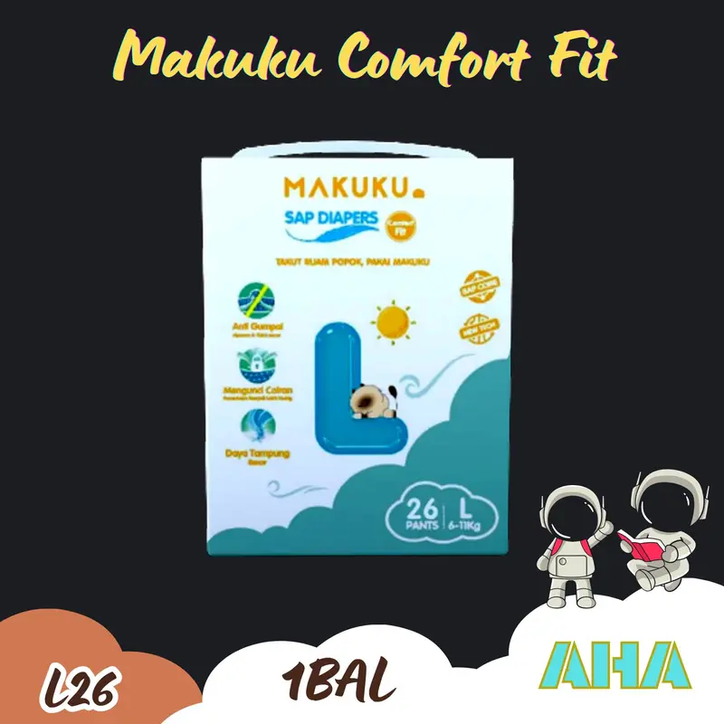 [BIG SALE 5.5] MAKUKU COMFORT FIT SAP DIAPERS PANTS 6