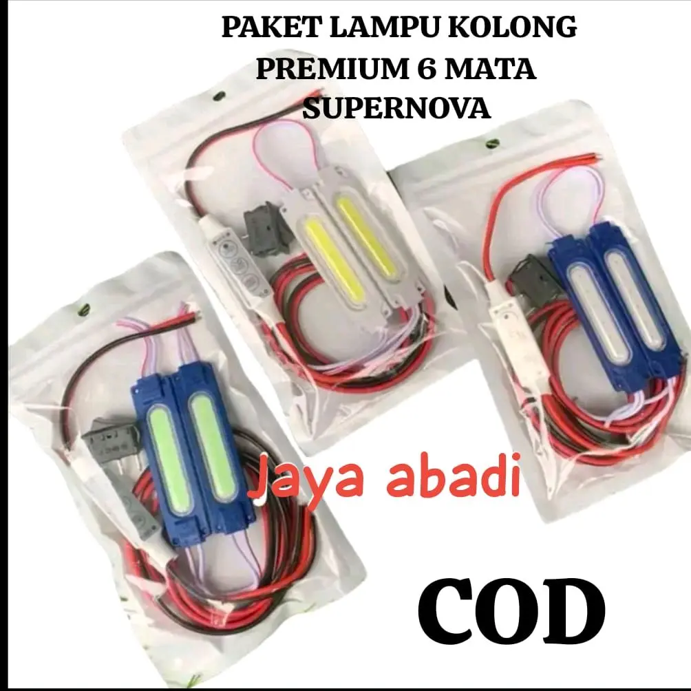 PAKET LAMPU KOLONG PREMIUM SUPER LENGKAP+MODUL RELAY KEDIP SAKLAR ON OFF KABEL 12,VOLT
