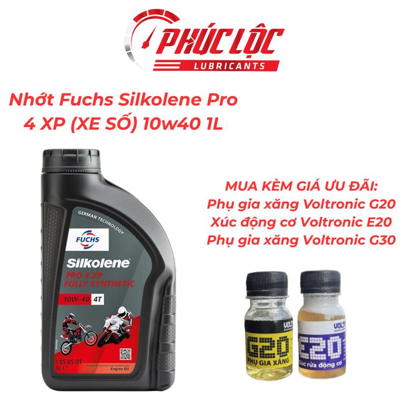 Dầu Nhớt Xe Moto Fuchs Silkolene Pro 4 10w40 XP 1L