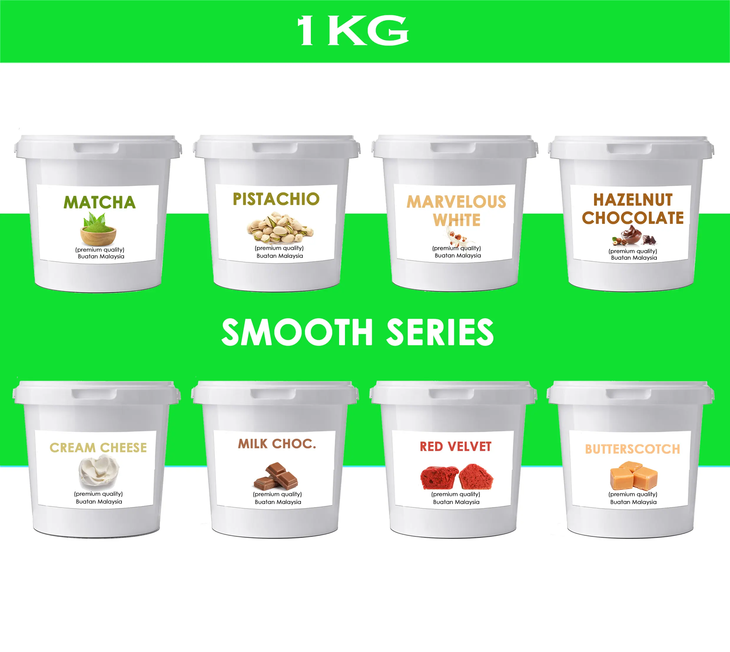 Nu Taste - Sauce - 1kg - Pistachio sauce | with nuts or no nuts