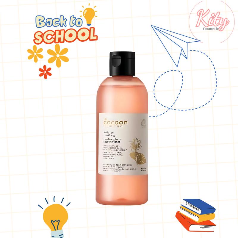 Nước sen Hậu Giang Cocoon BIGSIZE toner phục hồi cấp ẩm và làm dịu da 310ml