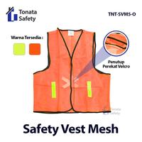 Gambar Rompi Safety Proyek Reflective Type-MESH Tonata / Rompi Jaring Proyek / Rompi Kerja Orange dari Tonata Indonesia Kab. Tangerang 1 Tokopedia