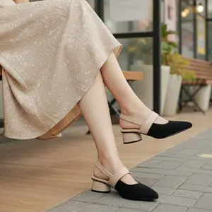 AURORA Mules Sepatu Sendal wanita Slingback heels 3cm formal/non formal