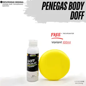 Mr. Doff Pengkilap Body Doff 100 ML & Pad Aplikator untuk Efek Kilap Cat Doff Kendaraan Original by Reborn Auto Detailing Car Kain Paint