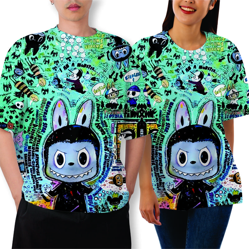 KAOS TAG THAILAND LABUBU MIX 02 AOP (ALL OF PRINTING | FULLPRINT FULL PRINT T-SHIRT | KAOS COWOK CEWEK KEREN Baju Dewasa Pria Oblong Wanita Distro Unisex Digital Tulisan Motif Combed Jepang 3