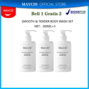 【Beli 1 Gratis 2】 3PCS BPOM MAVCDI  / herbal / Parfum Alami Shower Gel  / kulit halus  Soap Tangan Tubuh
