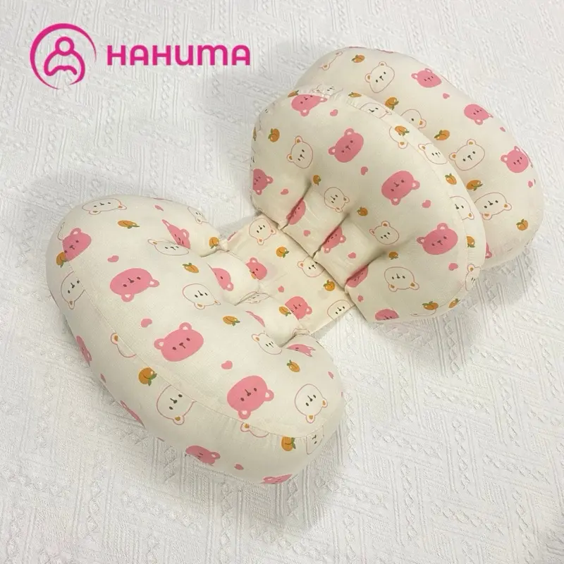 Gối Bà Bầu Cánh Tiên Hahuma Có Miếng Dán Chỉnh Rộng Hẹp Có Gối Phụ