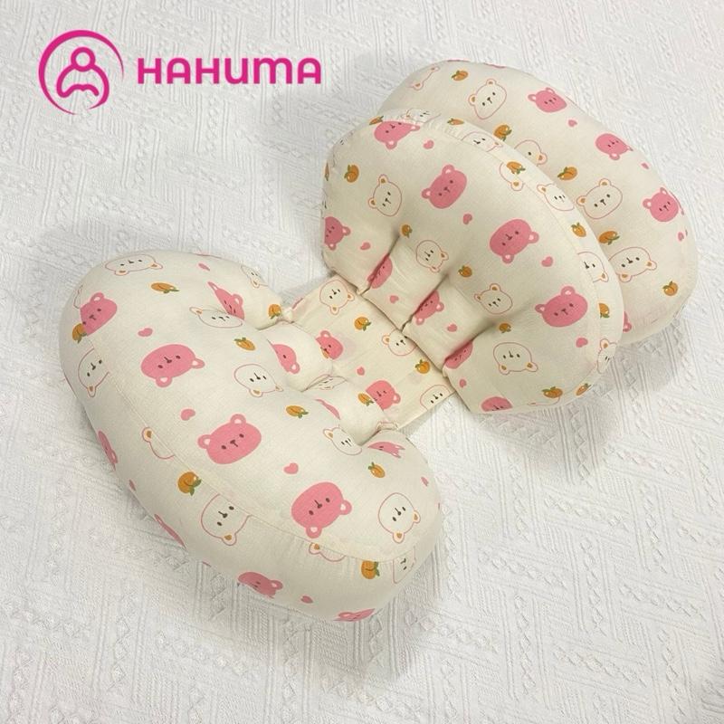 Gối Bà Bầu Cánh Tiên Hahuma Có Gối Phụ, Miếng Dán Tùy Chỉnh – Hỗ Trợ Ngủ Ngon, Giảm Đau Lưng Cho Mẹ Bầu