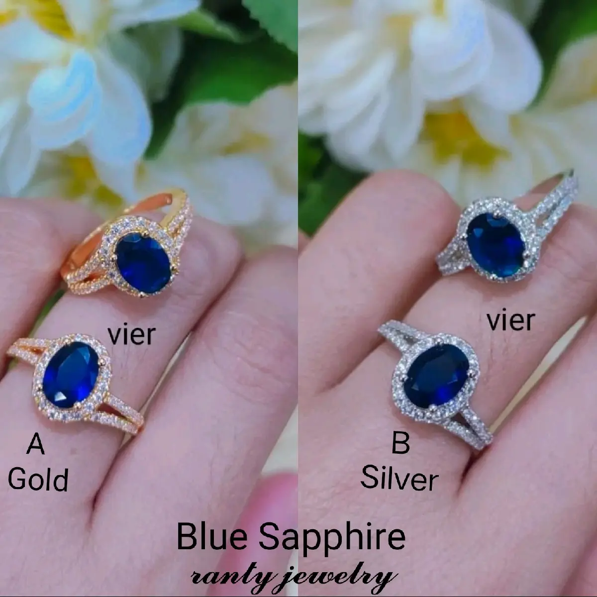 Cincin Blue Sapphire Titanium terbaru, Awet