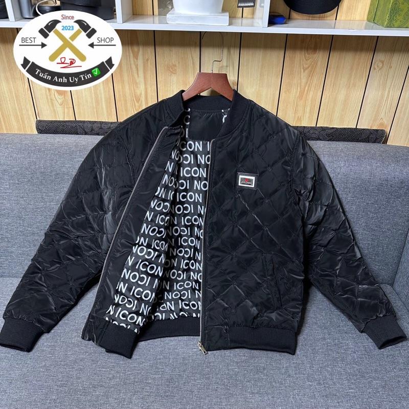 S1 - Áo bomber trám D2 thêu d2 lá 3 lớp trần bông logo kim loại thêu fom chuẩn BẢN CAO CẤP