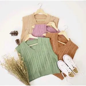 PROMO Rompi Vest Cable Rajut Anak Usia 2-12tahun / Rompi Sekolah Anak / Vest Anak Laki-Laki / Rompi Anak Perempuan