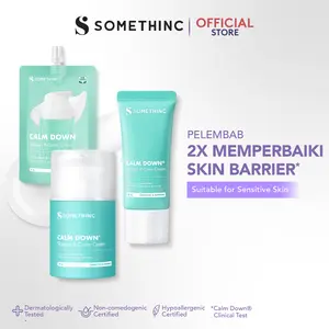 SOMETHINC Calm Down! Skinpair Moisturizer - Pelembap Muka untuk Kulit Sensitif, Kemerahan, Kulit Normal. Meredakan Kemerahan & Memperkuat Skin Barrier