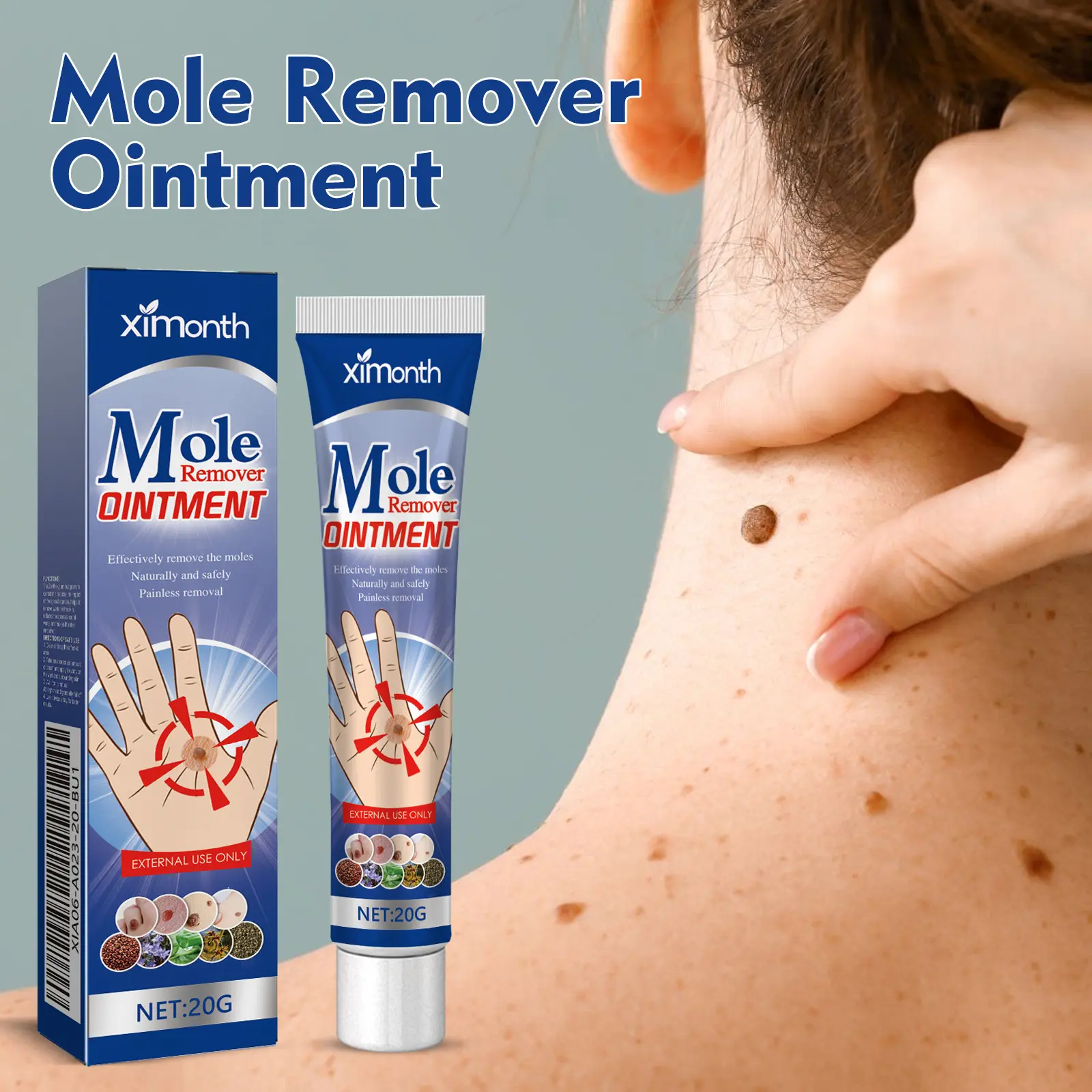 Verruca Herb Ointment Skin Cleansing Fade Nevus Flesh Bump Filiform Flat Verruca Verruca Care Cream