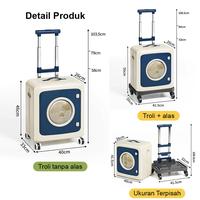Gambar U-Living Troli Keranjang Belanja 2in1 Pet Stroller Hewan Lipat Portable 4 Roda Trolley Koper Serbaguna STO055 - Hijau - Hanya Troli dari Joybosid Kota Bekasi 3 Tokopedia