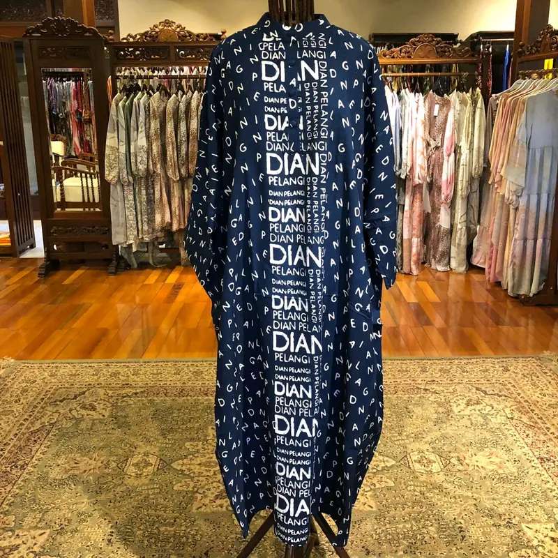 Lila dress kaftan rayon batik pali dian pelangi official Pekalongan busui all size kancing depan 4