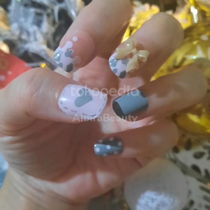 Kuku Palsu -Nail Art Isi 24 Pcs +Lem Cair Termurah 0