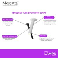 Gambar Moscatta Adjustable Cylinder Spotlight Surface Tube Spotlight 20cm Recessed 3000K Led 5watt 3000k - Black 3000k dari Pusat Lampu Jakarta Kota Administrasi Jakarta Pusat 2 Tokopedia