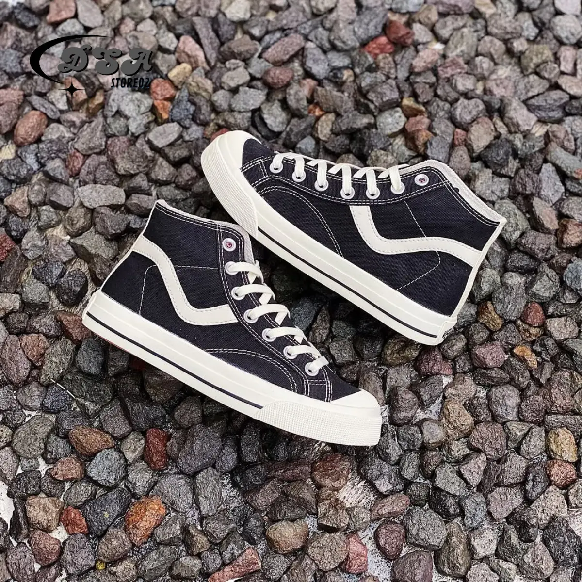 Sepatu Casual Model Terbaru High Black Natural Untuk Pria Dan Wanita Sepatu Sneakers Casual