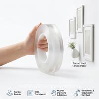 Gambar KAMJE Double Tape Perekat Gel Adhesive Washable Sticker Selotip Bolak Balik Kuat Bening - KMJ005 - 200 x 2 CM dari KAMJE Official Store Kota Administrasi Jakarta Barat 4 Tokopedia
