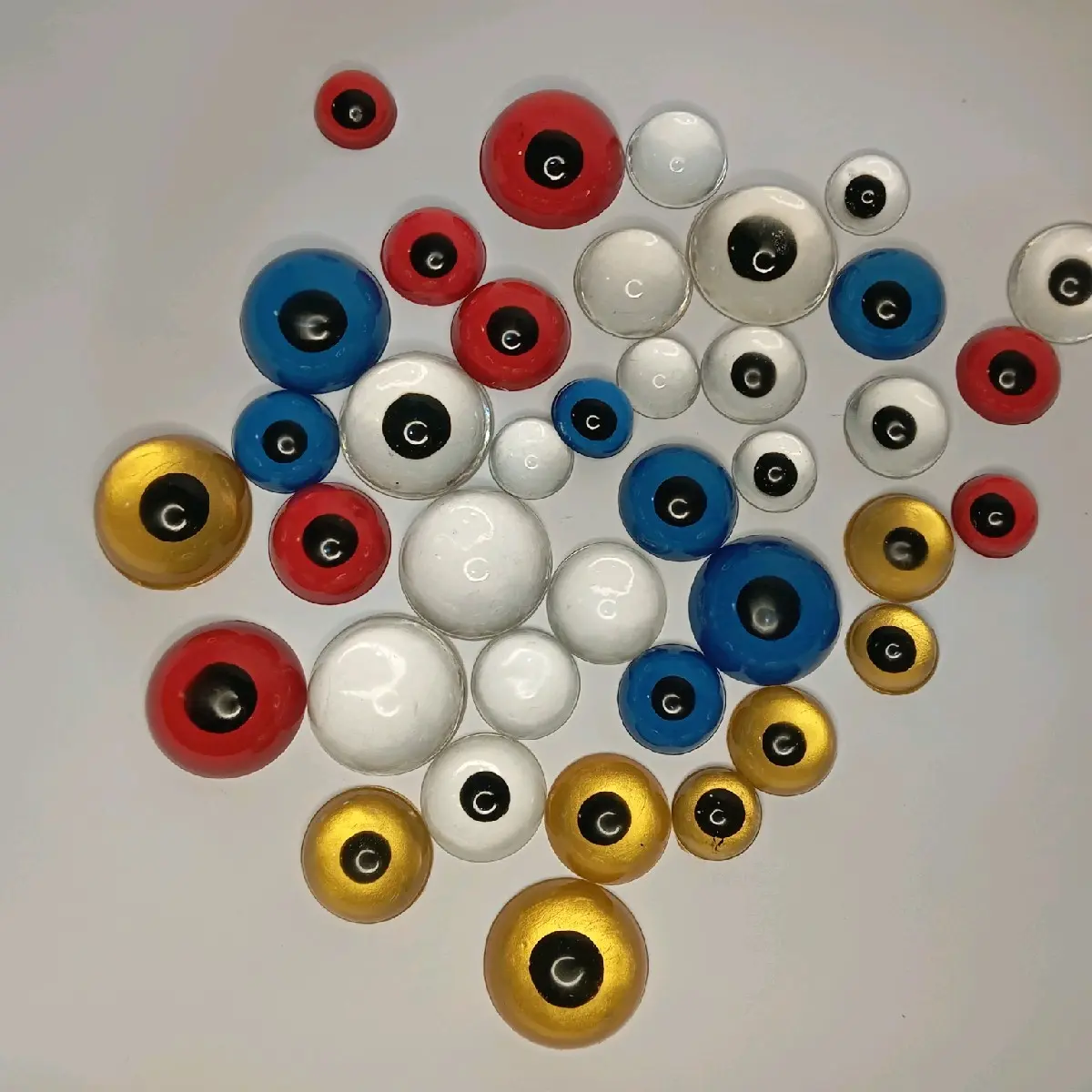 mata resin bantengan / mata resin warna / mata resin sepasang