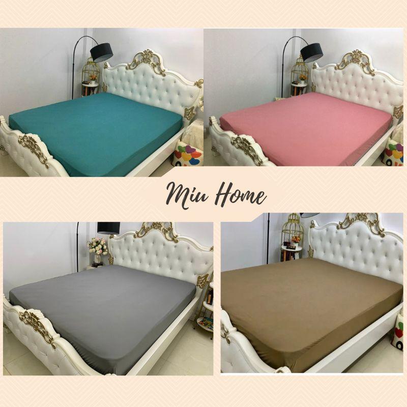 Ga Trải Giường Lẻ Thun Lạnh Áo nệm thun Hàn Quốc in 3D Ga Thun Lạnh bọc nệm Dưới 20cm đủ kích thước 1m đến 2.2m mẫu mới- siêu đẹp