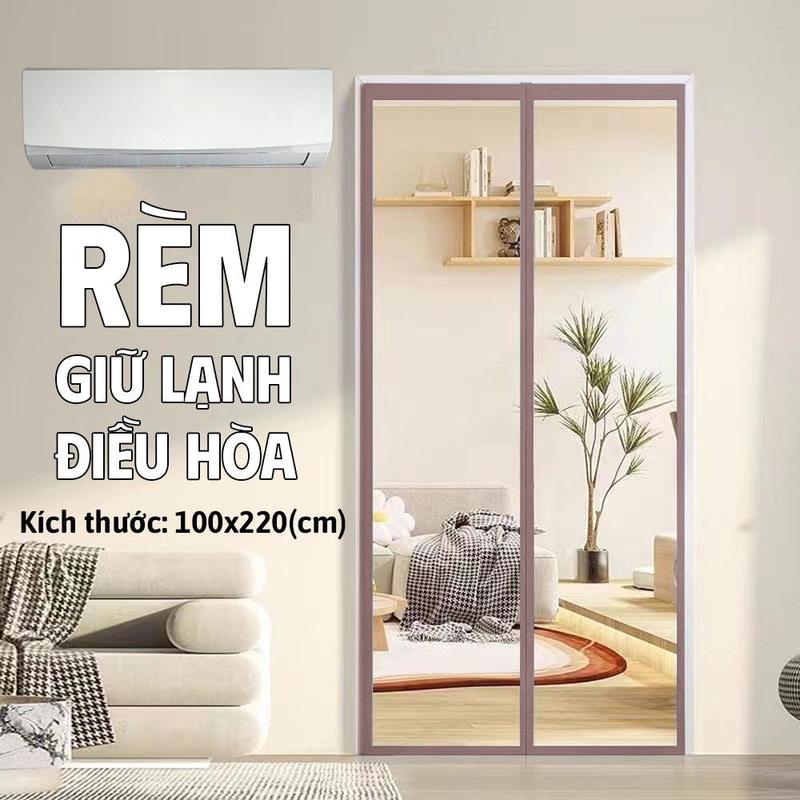  Rèm trong suốt ngăn lạnh điều hòa 100x220cm chất liệu nhựa PVC nam châm từ tính chắc chắn cao cấp bền bỉ,Rèm Nhựa Eva Cao Cấp 