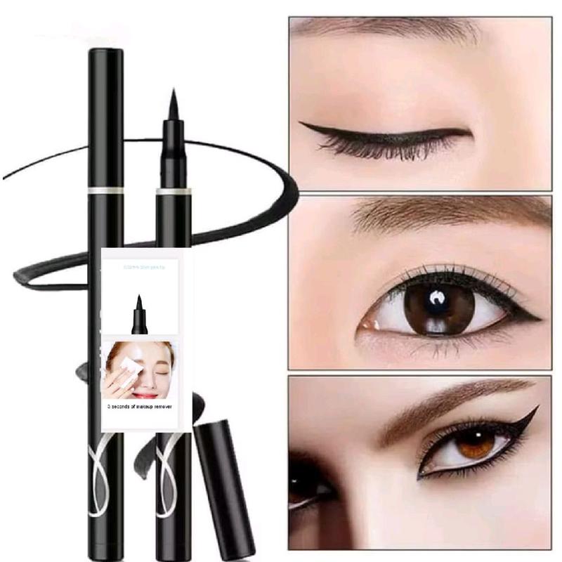 D&M Eyeliner Waterproof Eyeliner Pen Tahan Lama Hitam & Brown Lasting 7