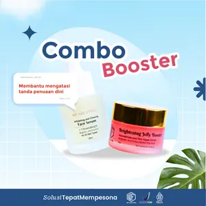 GLOWING SKIN COMBO WHITENING FACE SERUM AND GLOWING JELLY BOOSTER Mencerahkan, Memutihkan & Melembutkan Wajah