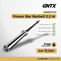 Gambar GENETIX FIT The POWER BAR Barbell 2.2m untuk Powerlifting dengan Garansi 10 Tahun, Barbell, Stik Barbell Fitness, Barbell 20kg, Powerlifting  Barbell dari ELITE MMA SHOP Kota Administrasi Jakarta Barat 1 Tokopedia
