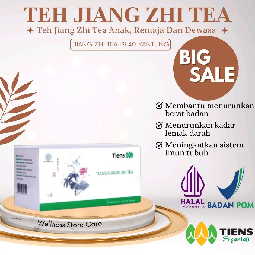 Tianshi Jiang Zhi Tea - Minuman Teh Kesehatan Herbal 100%, 40 Sachet
