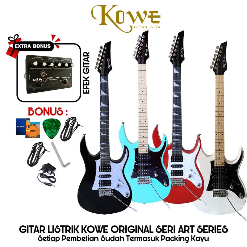 Gitar Listrik Merk KOWE Art Series Best Seller Free Efek DDC01 1