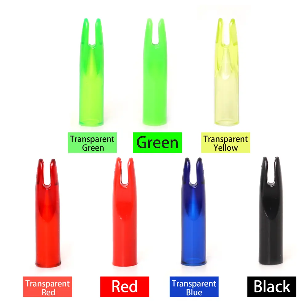 50pcs Archery Arrows Nocks Plastic Outwear Tail Used For OD 6/7/8mm Shafts
