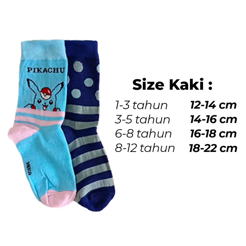 1 Lusin Kaos kaki Panjang Anak Usia 2-8 Tahun Motif Random anak-anak cotton perempuan  unisex  Bayi Laki-Laki 2