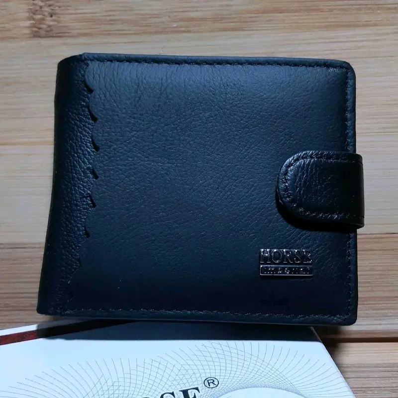 Dompet Pria Kulit Asli Imperial Horse Model Kancing Standar Kartu Uang 4