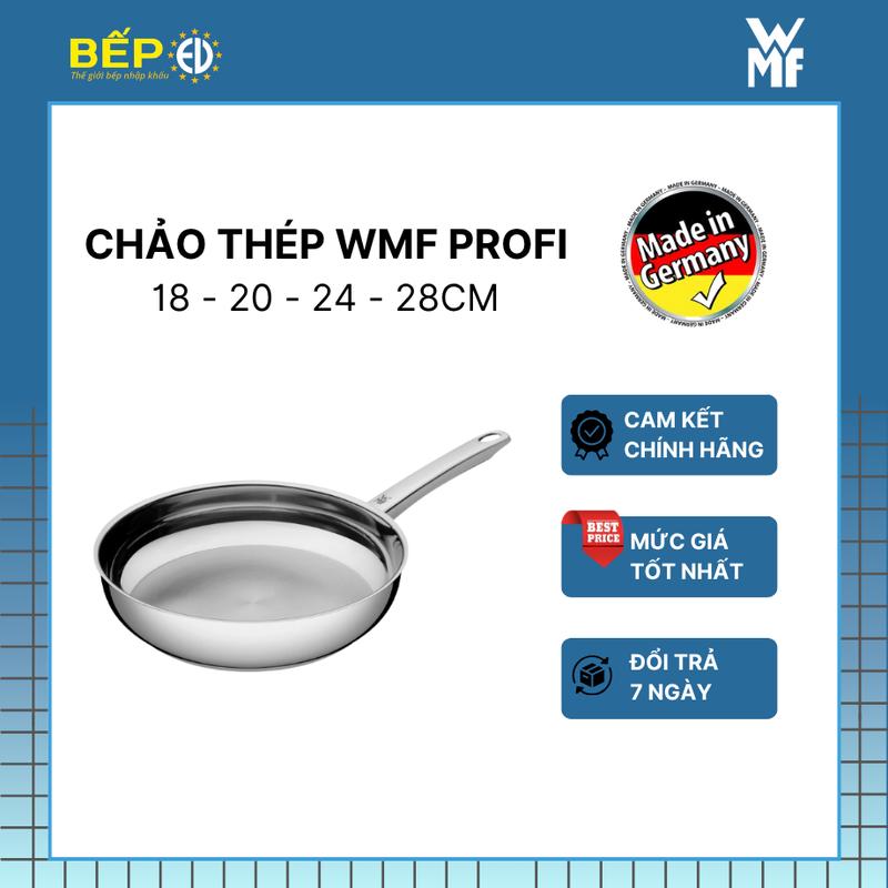 Chảo Thép WMF Profi Chất Liệu Thép Không Gỉ Tự Tạo Lớp Chống Dính Tự Thân size 18, 20, 24, 28Cm - 10790386991/10718806041