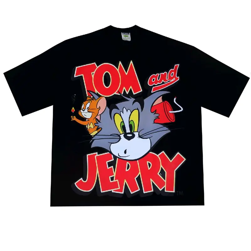 KAOS KARTUN TOM AND JERRY SERIES OVERSIZE KATUN COMBED 20S 4