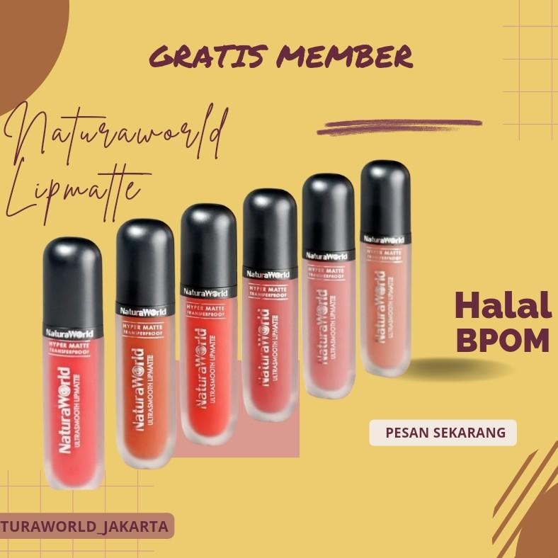 1 Paket Lipmatte Naturaworld Isi 6 pc 1