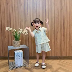 ADHISTI ONE SET-Setelan anak bahan mallorca untuk usia 1-8 tahun