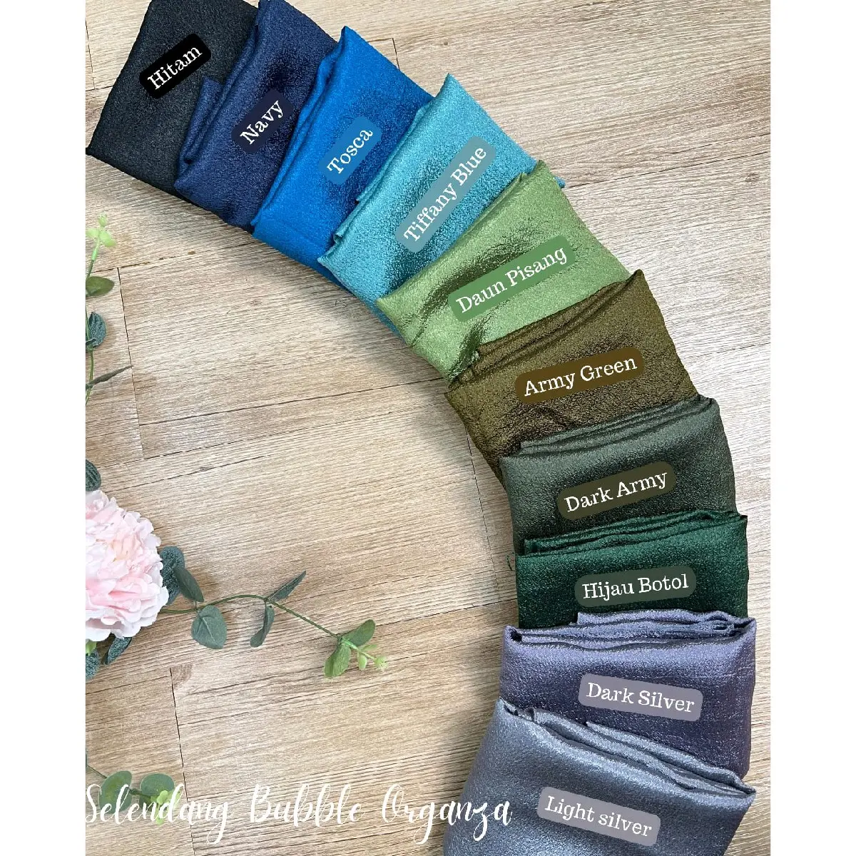 Selendang / ikat pinggang kebaya Bubble Mossy Bali