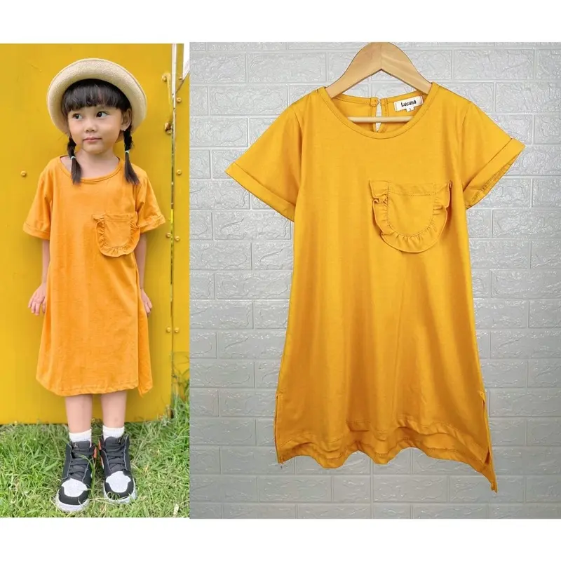DRESS ANAK RUMI OVERSIZE SIZE 1-5 TAHUN - DASTER ANAK BAHAN KAOS DRESS LUCUNA RUMI ANAK 3